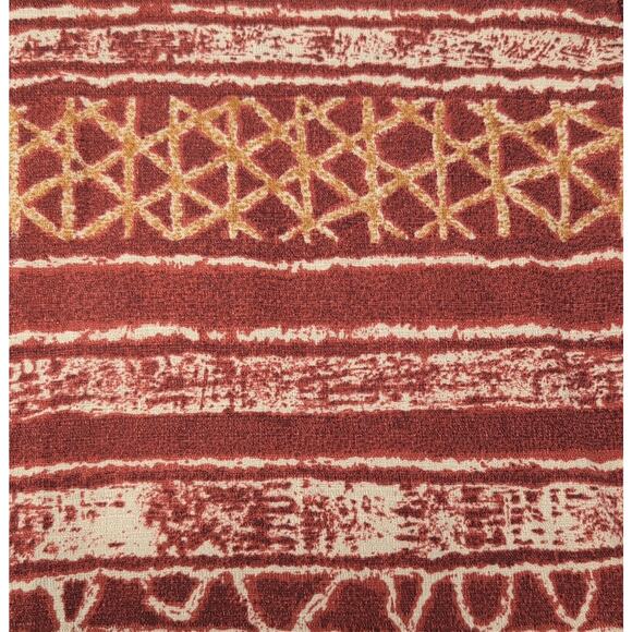 VTG The Territory Ahead Camp Shirt Mens XL hi Rust Tan Geometric Print Button Up - Picture 10 of 14